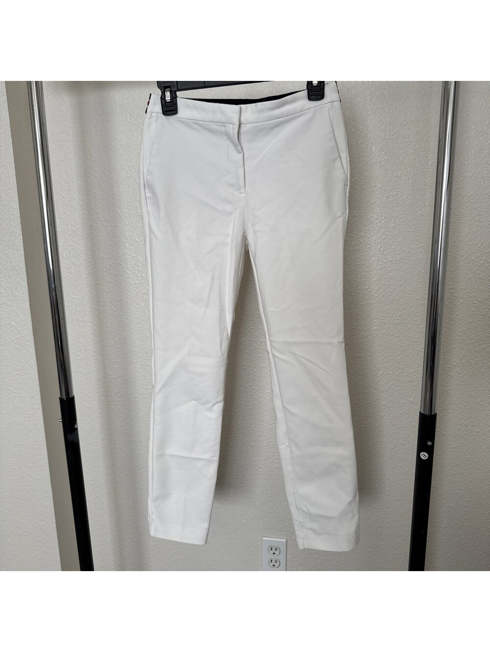 Zara Basic white Mid Waist Pants size S